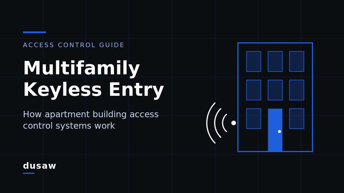 Multifamily Keyless Entry: How Apartment Building Access Control Systems Work