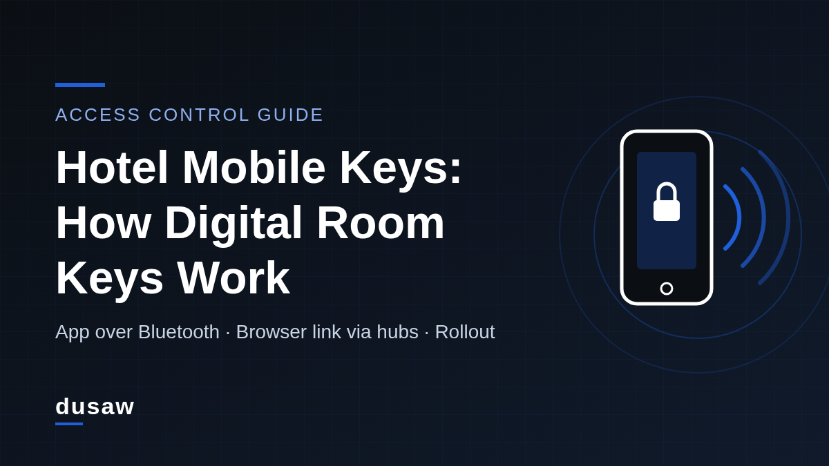 Hotel Mobile Keys: How Digital Room Keys Work and What Properties Need
